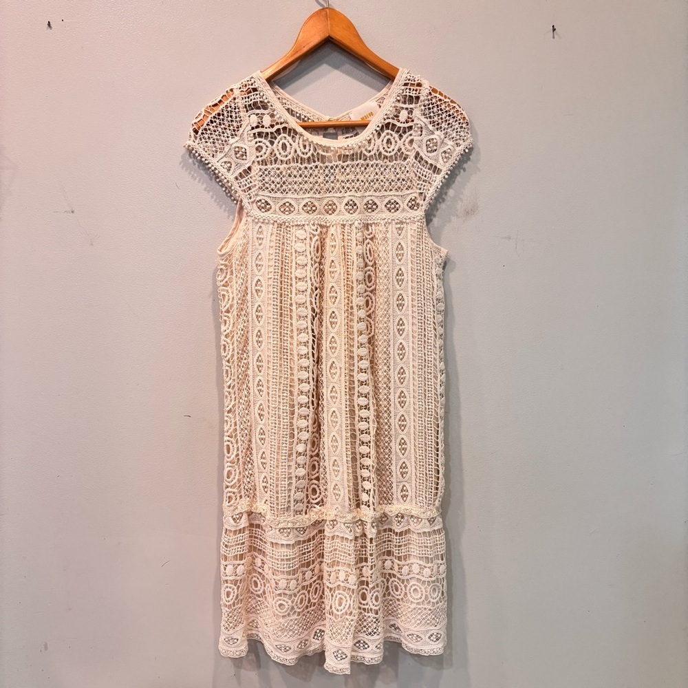 Maeve Anthropologie Crochet Lace Tunic Dress Women’s Size Small